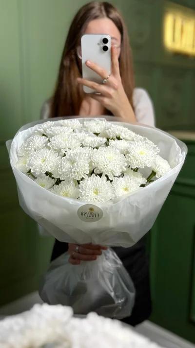 Монобукет из хризантем Балтика, S 2